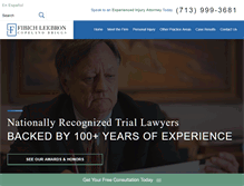 Tablet Screenshot of fibichlaw.com